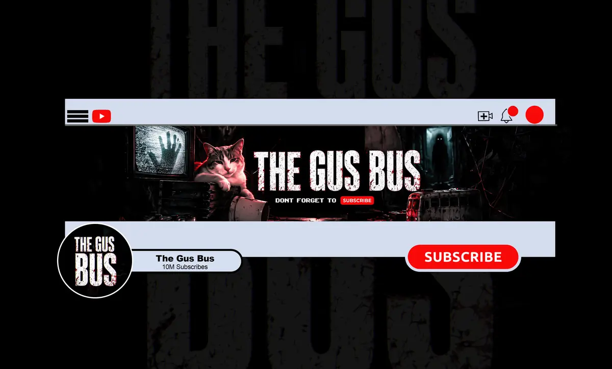 The Gus Bus — YouTube banner and profile picture by NightCaseStudio
