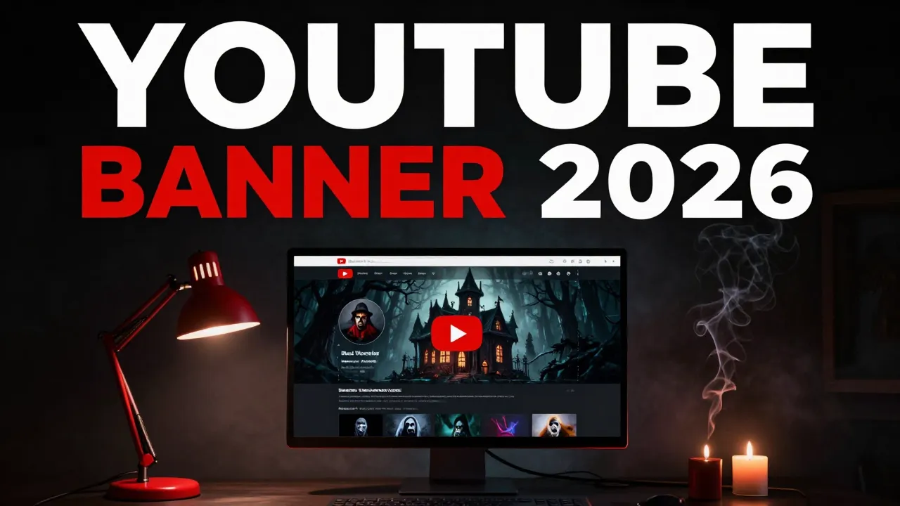 YouTube Banner Size (2026): How to Design a Horror Channel Banner That Works on Every Screen